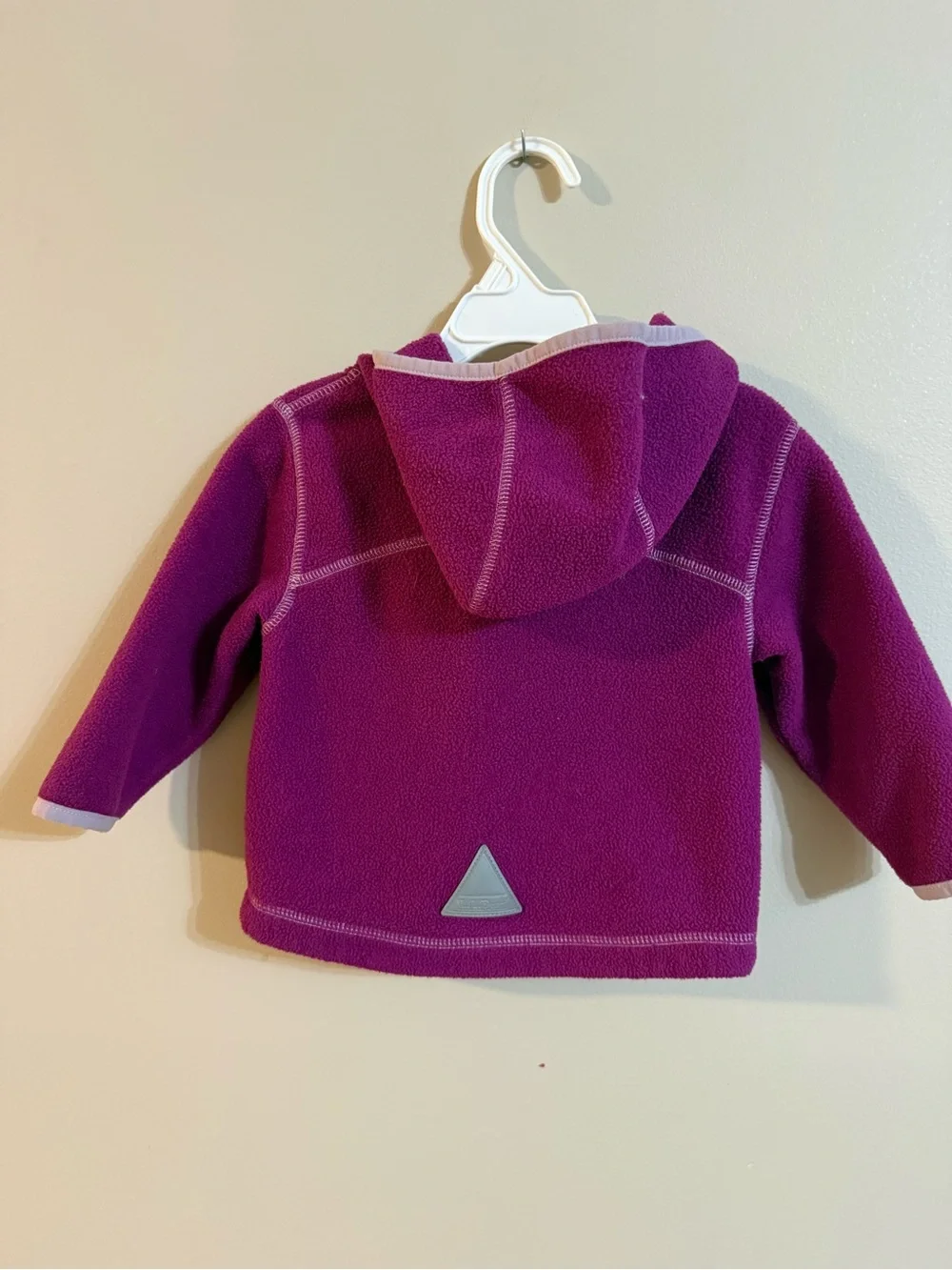 LL Bean Fleece Zip Hoodie in Bright Magenta 6-12 months